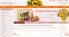 Desktop Screenshot of indiaflowersgifts.com