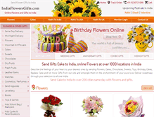 Tablet Screenshot of indiaflowersgifts.com
